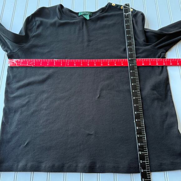Lauren Ralph Lauren Cotton Button detail pullover size 3X - Picture 8 of 9